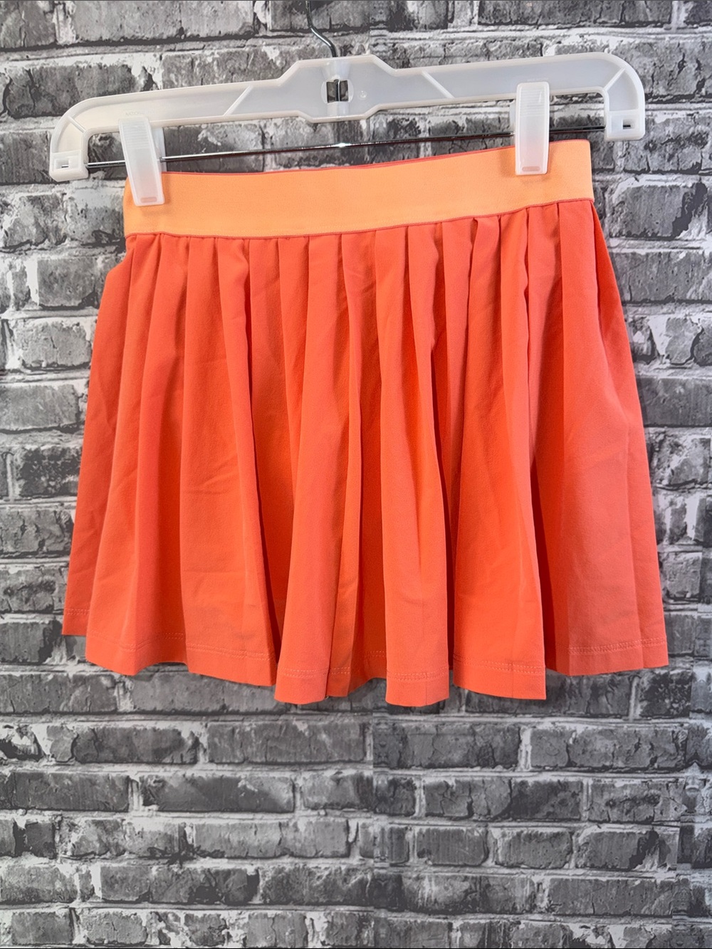 Athleta Girl Pleated Orange Skorts